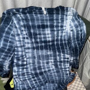 Lululemon Athletica Navy Tie-Dye Top